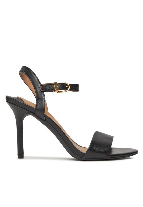 Lauren Ralph Lauren - LAUREN RALPH LAUREN Sandały 802940588001 Czarny. Kolor: czarny. Materiał: skóra