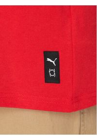 Puma T-Shirt Showtime 624740 Czerwony Regular Fit. Kolor: czerwony. Materiał: bawełna