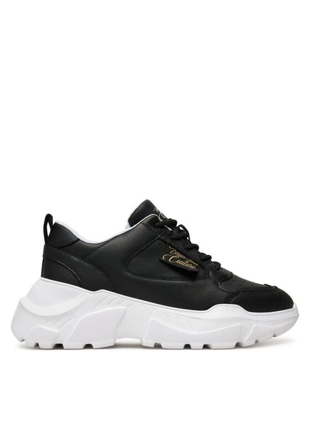 Versace Jeans Couture Sneakersy 79VA3SC2 ZPB23 899 Czarny. Kolor: czarny. Materiał: skóra
