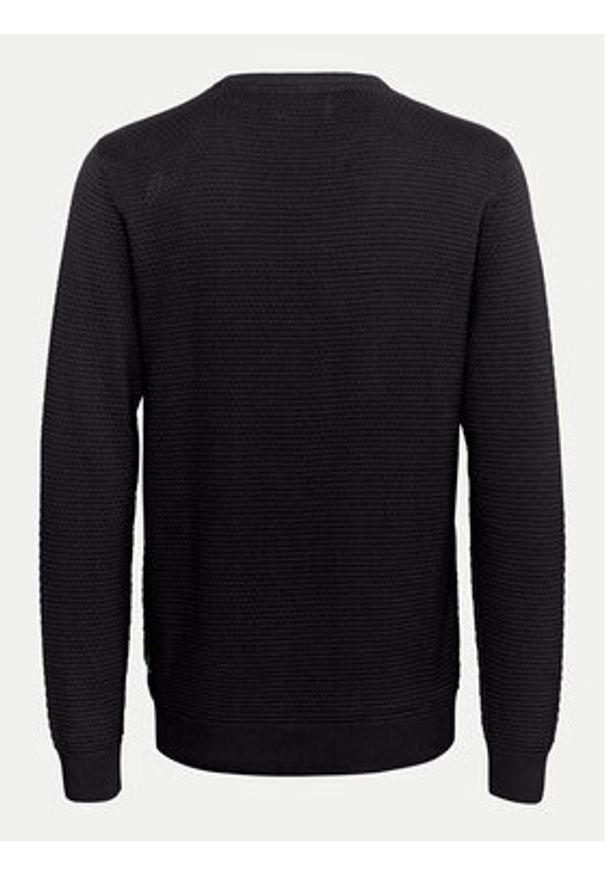Blend Sweter 20717257 Czarny Regular Fit. Kolor: czarny. Materiał: bawełna