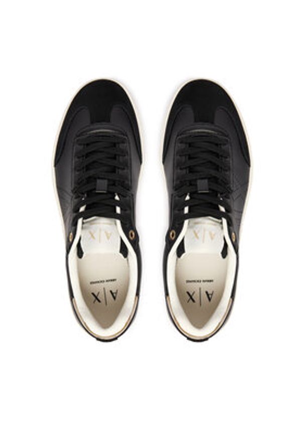 Armani Exchange Sneakersy XW002791 AF26936 MZ815 Czarny. Kolor: czarny. Materiał: skóra