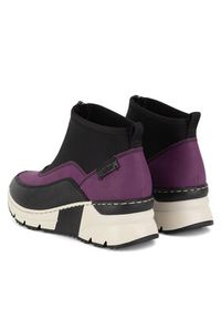 Rieker Botki N6352-30 Czarny. Kolor: czarny. Materiał: materiał #4