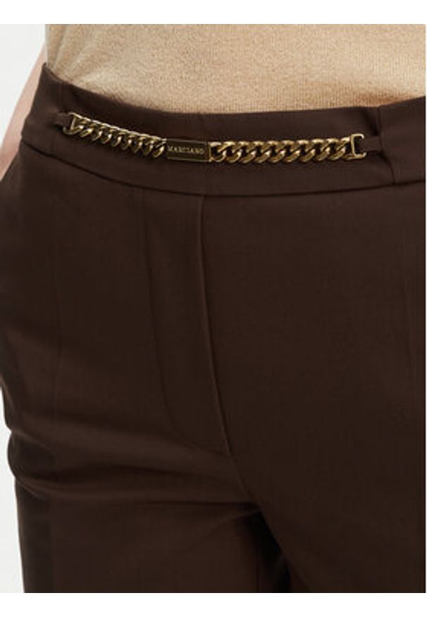 Marciano Guess Spodnie materiałowe 5GGB17 7311A Brązowy Regular Fit. Kolor: brązowy. Materiał: bawełna, syntetyk