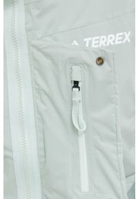 adidas TERREX kurtka outdoorowa Xploric kolor zielony. Kolor: zielony. Materiał: tkanina, materiał. Długość: długie #5