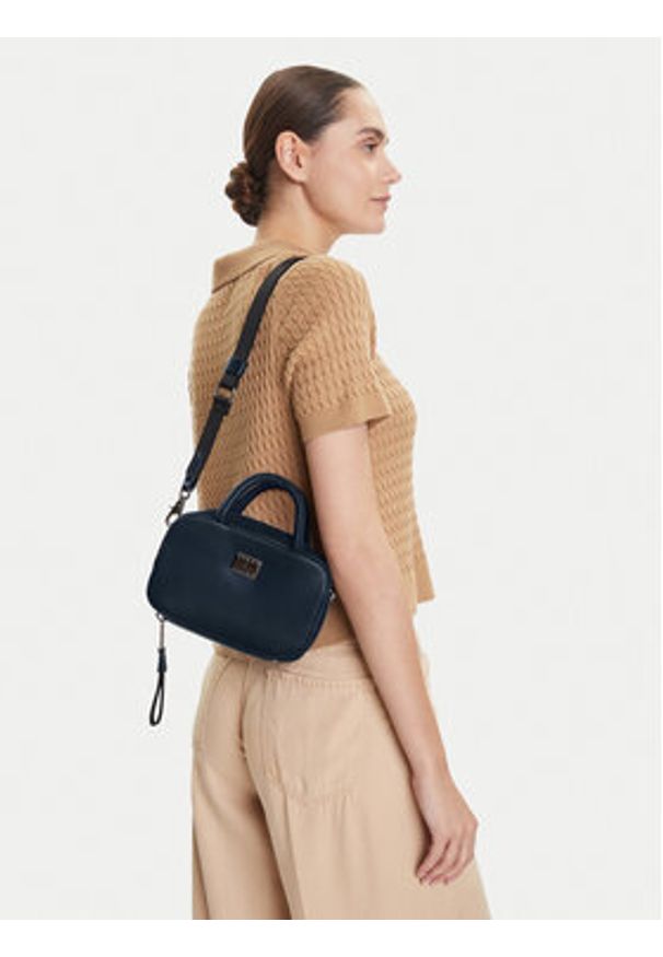 Tommy Jeans Torebka Tjw American Cool Trunk AW0AW17294 Granatowy. Kolor: niebieski. Materiał: skórzane