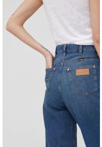 Wrangler jeansy MOM STRAIGHT SUMMERTIME damskie high waist. Stan: podwyższony. Kolor: niebieski #4