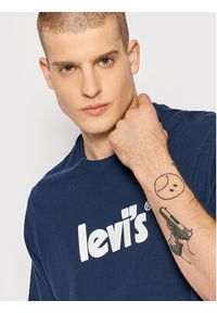 Levi's® T-Shirt 16143-0393 Granatowy Relaxed Fit. Kolor: niebieski. Materiał: bawełna #3