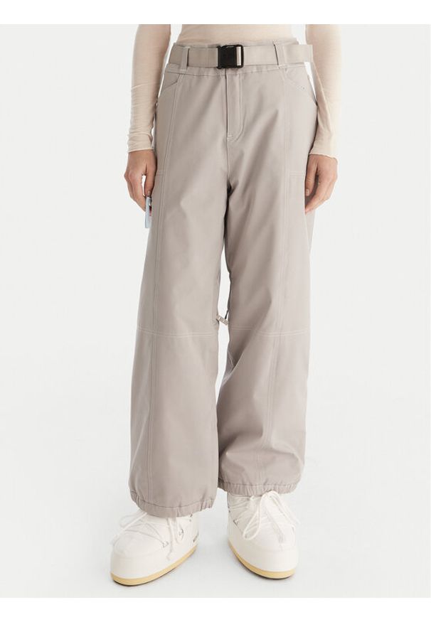 Roxy Spodnie snowboardowe Chloe Kim PT ERJTP03300 Szary Relaxed Fit. Kolor: szary. Materiał: syntetyk. Sport: snowboard