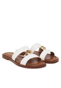 MICHAEL Michael Kors Klapki Ering Flat 40S6ERFS2L Biały. Kolor: biały. Materiał: skóra #6