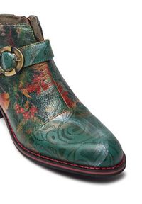 Laura Vita Botki Alice 12 Zielony. Kolor: zielony. Materiał: skóra