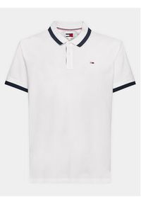 Tommy Jeans Polo DM0DM18313 Biały Regular Fit. Typ kołnierza: polo. Kolor: biały. Materiał: bawełna #3