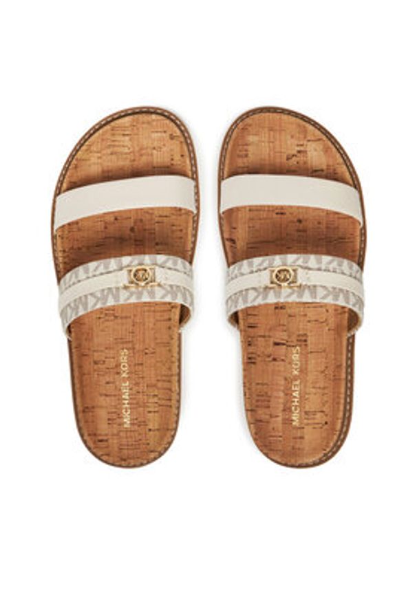 MICHAEL Michael Kors Klapki Mandy 40S5MAFS3L Écru. Materiał: materiał, syntetyk