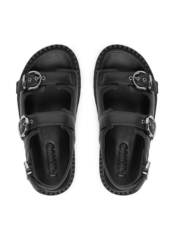 Pinko - PINKO Sandały Kate 03 SD0293 P003 Czarny. Kolor: czarny. Materiał: skóra