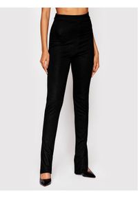 NA-KD Spodnie materiałowe 1100-006089-0002-003 Czarny Slim Fit. Kolor: czarny. Materiał: materiał, wiskoza #1