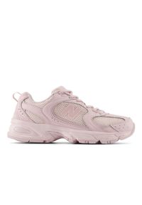 New Balance 530 U530TBD Sneakersy unisex. Okazja: na co dzień, na uczelnię. Kolor: różowy. Materiał: guma, syntetyk, materiał. Szerokość cholewki: normalna. Wzór: kolorowy. Sezon: lato