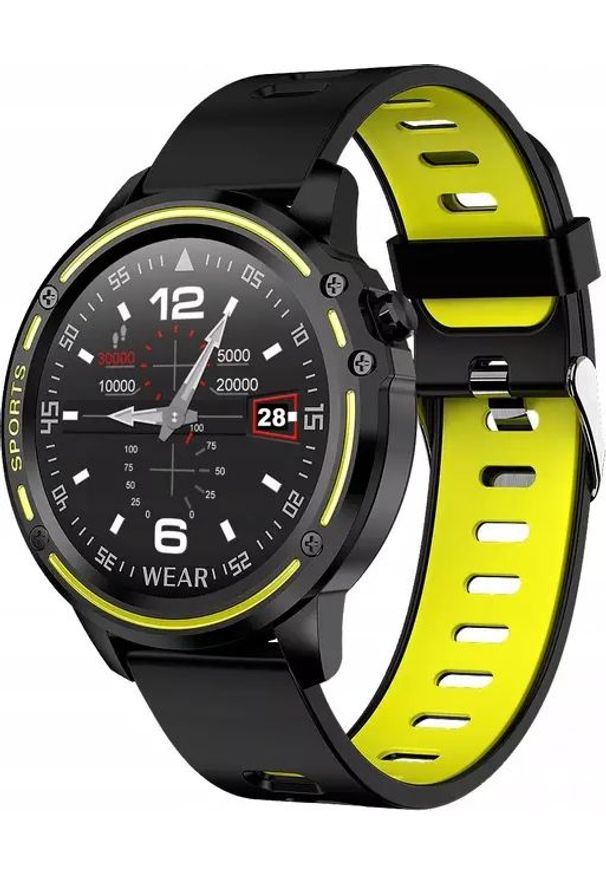 Smartwatch Jordan Kerr Active 03 Czarno-żółty (15644-uniw). Rodzaj zegarka: smartwatch. Kolor: wielokolorowy, czarny, żółty