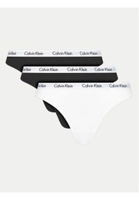 Calvin Klein Underwear Komplet 3 par stringów 000QD3587E Kolorowy. Materiał: bawełna. Wzór: kolorowy #1