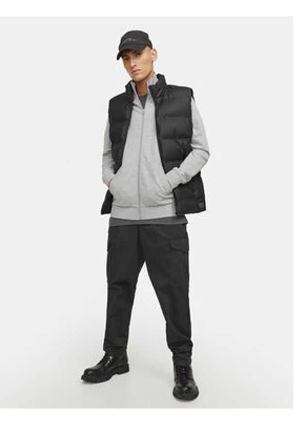 Jack & Jones - Jack&Jones Spodnie materiałowe Bill 12247358 Czarny Tapered Fit. Kolor: czarny. Materiał: syntetyk