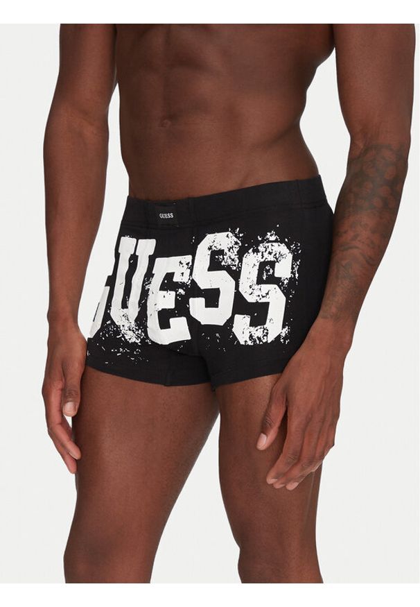 Guess Bokserki U5GF16 KCD31 Czarny. Kolor: czarny. Materiał: bawełna