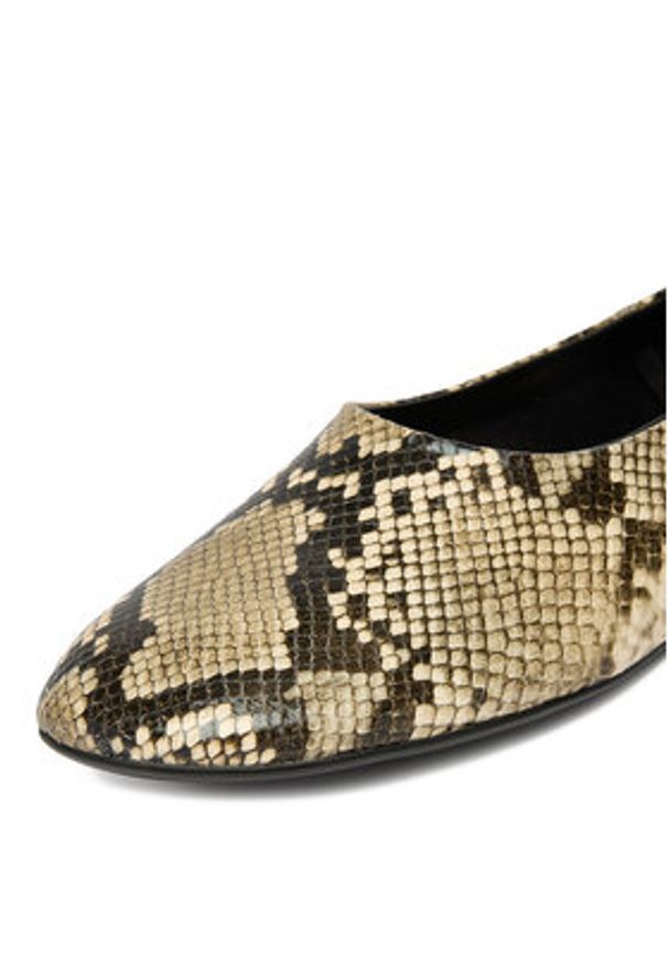 Gino Rossi - GINO ROSSI Baleriny EO-V2127-191 Beżowy. Kolor: beżowy. Materiał: skóra