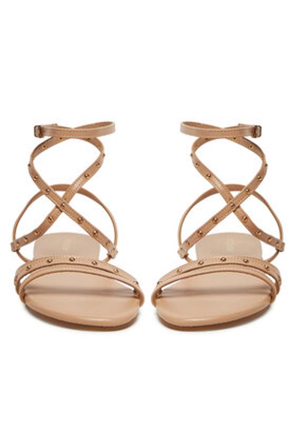 DeeZee Sandały 2024-97 Beżowy. Kolor: beżowy. Materiał: skóra