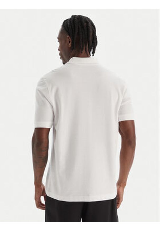 Kappa Polo Logo Sharas Mss 302B3D0 Biały Regular Fit. Typ kołnierza: polo. Kolor: biały. Materiał: bawełna