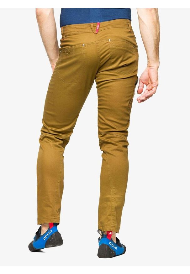 OCUN - Spodnie wspinaczkowe męskie Ocun Cronos Pants. Kolor: brązowy