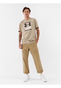Under Armour T-Shirt Ua Gl Foundation Ss 1326849 Khaki Loose Fit. Kolor: brązowy. Materiał: bawełna #4