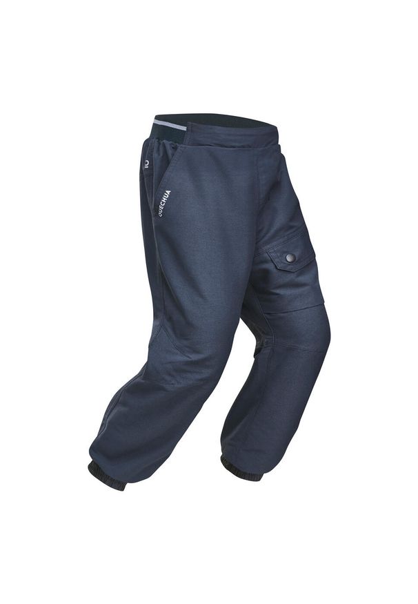 quechua - Spodnie turystyczne dla dzieci Quechua NH100 Warm. Kolor: szary. Materiał: poliester, materiał. Sezon: lato. Sport: turystyka piesza