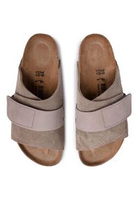 Birkenstock Klapki Kyoto 1015573 Szary. Kolor: szary. Materiał: skóra, zamsz #2