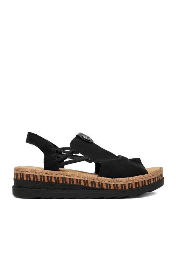 Rieker Sandały CEO-V7972-00 Czarny. Kolor: czarny. Materiał: skóra