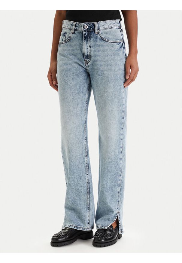 Karl Lagerfeld Jeans Jeansy B1W10070 Niebieski Straight Fit. Kolor: niebieski