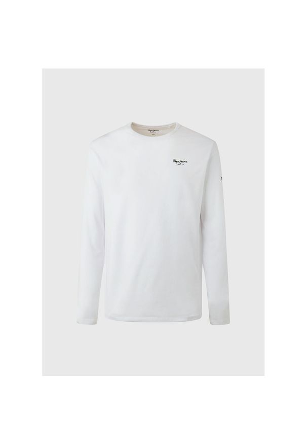 Koszulka z długim rękawem Pepe Jeans Original Basic 2. Okazja: na co dzień. Kolor: biały. Długość rękawa: długi rękaw. Długość: długie. Styl: casual