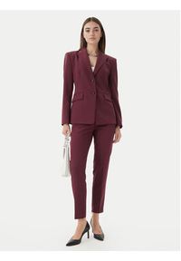 Hugo - HUGO Marynarka Asmalla-1 50533901 Bordowy Slim Fit. Kolor: czerwony. Materiał: syntetyk #2