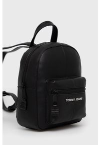 Tommy Jeans plecak AW0AW11831.9BYY damski kolor czarny mały gładki. Kolor: czarny. Wzór: gładki #5
