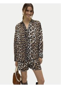 Vero Moda Koszula Josie 10315150 Brązowy Oversize. Kolor: brązowy. Materiał: wiskoza #4