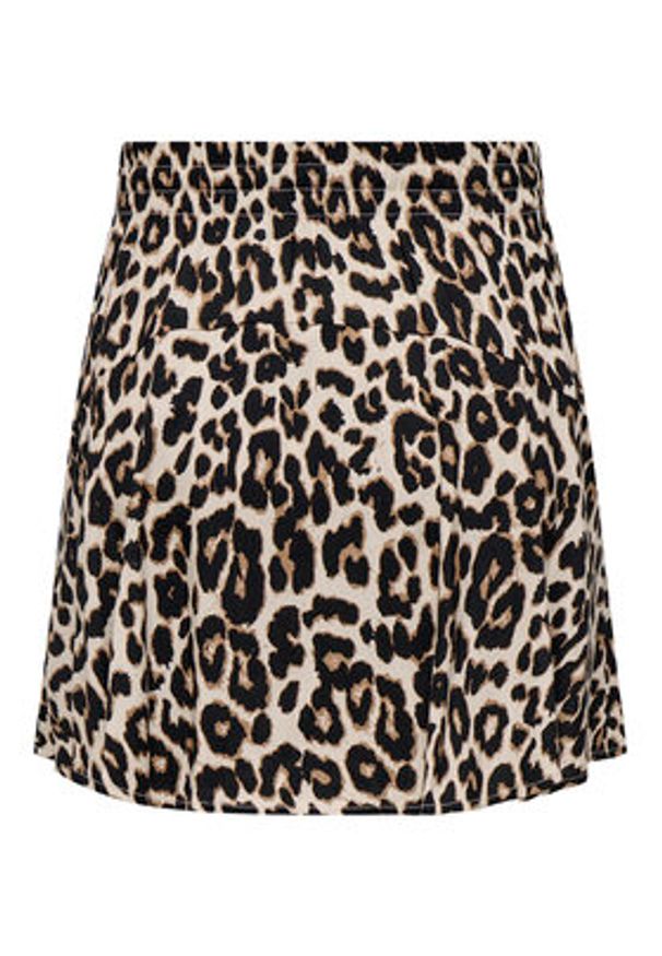 only - ONLY Spódnica mini 15322967 Brązowy Regular Fit. Kolor: brązowy. Materiał: wiskoza