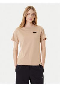 Adidas - adidas T-Shirt Slide Graphic JZ1037 Beżowy Regular Fit. Kolor: beżowy. Materiał: bawełna