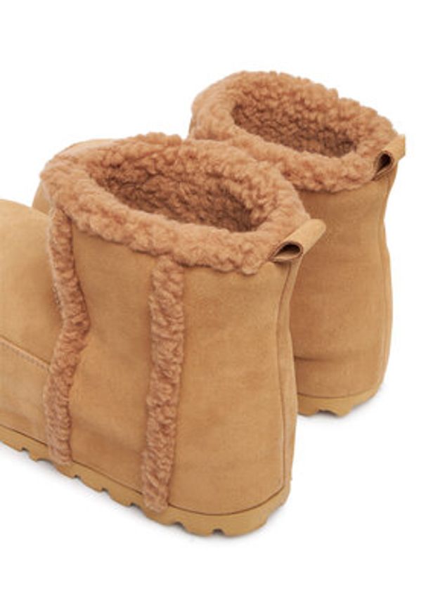 Inuikii Śniegowce Chunky Boot 1002.005.0021 Beżowy. Kolor: beżowy. Materiał: skóra, zamsz