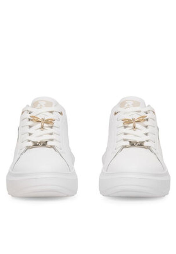 Rieker Revolution Lifestyle Sneakersy W1202-81 Biały. Kolor: biały. Materiał: skóra