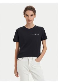 Beverly Hills Polo Club T-Shirt P-SS26W-TS085 Granatowy Regular Fit. Typ kołnierza: polo. Kolor: niebieski. Materiał: bawełna #1