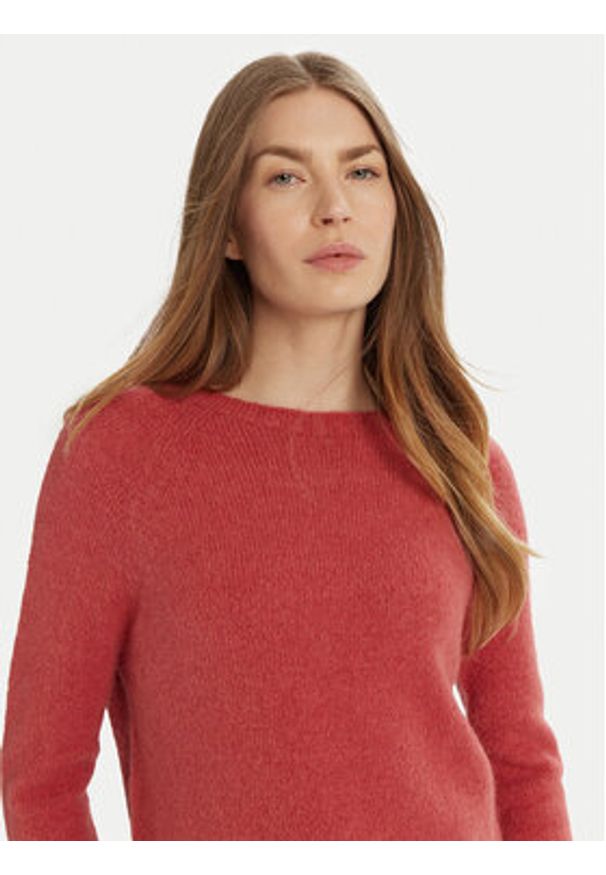 Weekend Max Mara Sweter Ghiacci 2425366111 Różowy Standard Fit. Kolor: różowy. Materiał: wełna