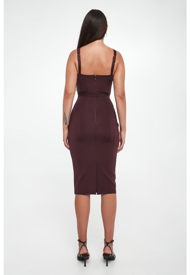 Elisabetta Franchi - Sukienka midi ELISABETTA FRANCHI. Długość: midi