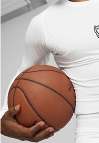 Dżersej z długim rękawem Puma Hoops Team Baselayer. Kolor: biały. Materiał: jersey. Długość rękawa: długi rękaw. Długość: długie