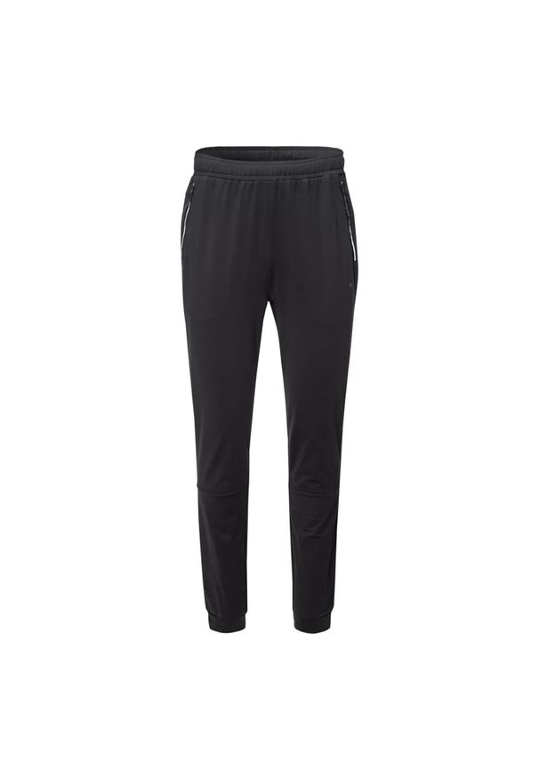 Hi-tec - Spodnie Do Joggingu Męskie Nilto. Kolor: czarny. Materiał: dresówka. Sport: bieganie