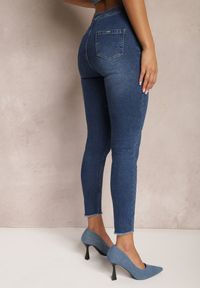 Renee - Granatowe Jeansy Skinny High Waist Vivizo. Stan: podwyższony. Kolor: niebieski