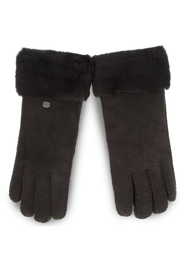 EMU Australia Rękawiczki Damskie Apollo Bay Gloves M/L Czarny. Kolor: czarny. Materiał: skóra