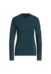 Adidas - Damski top treningowy z długim rękawem adidas Ultimate365. Kolor: zielony. Długość rękawa: długi rękaw. Długość: długie #1