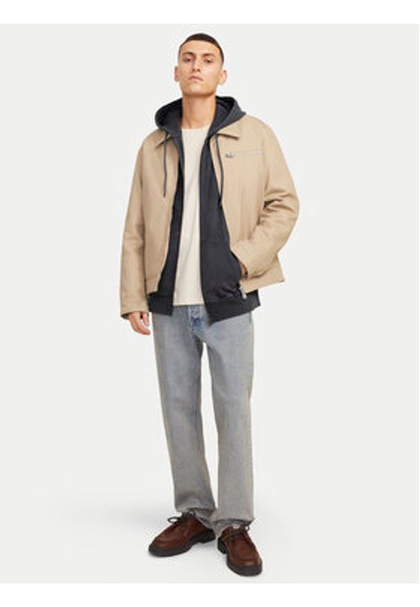 Jack & Jones - Jack&Jones Bluza Charge 12270279 Szary Loose Fit. Kolor: szary. Materiał: bawełna
