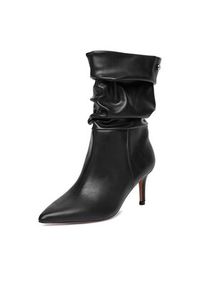 Nine West Botki CEO-SAMIRA-01 Czarny. Kolor: czarny. Materiał: materiał #4